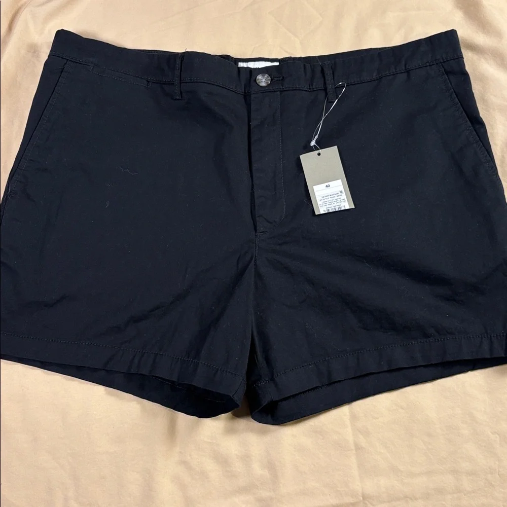 Goodfellow & Co Men's Every Wear Flat-Front Shorts Size 40 Black 5